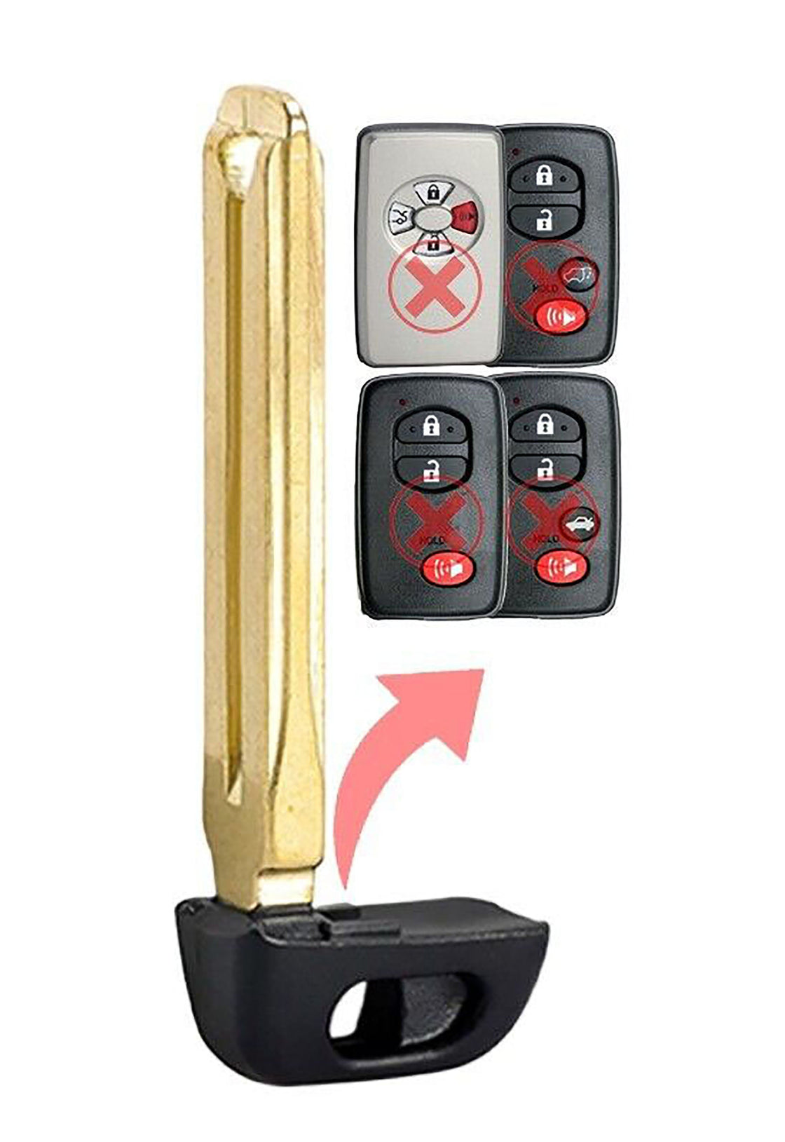 2010 Toyota Avalon Replacement Uncut Insert Key Blade