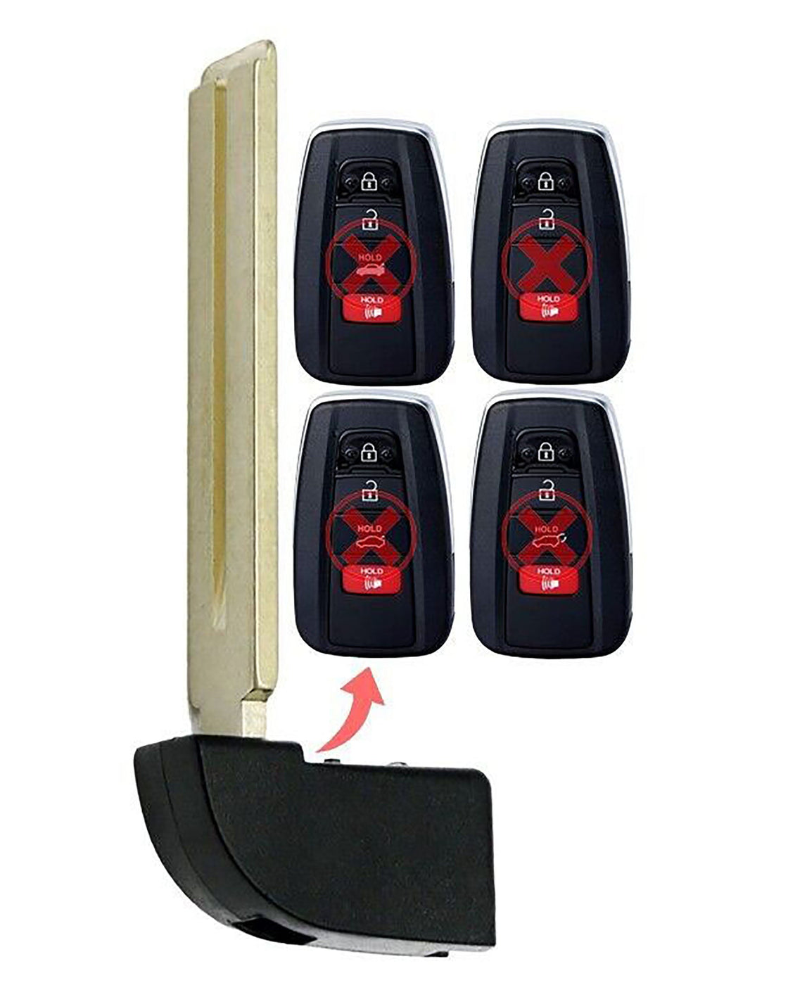 2020 Toyota RAV4 Replacement Uncut Insert Key Blade