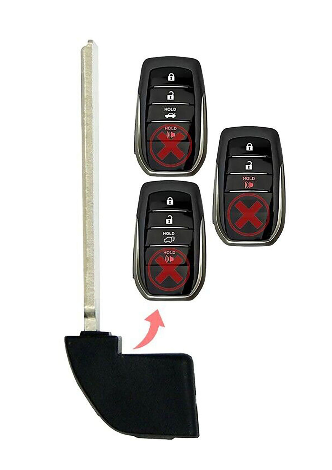 2016 Toyota Mirai Replacement Uncut Insert Key Blade