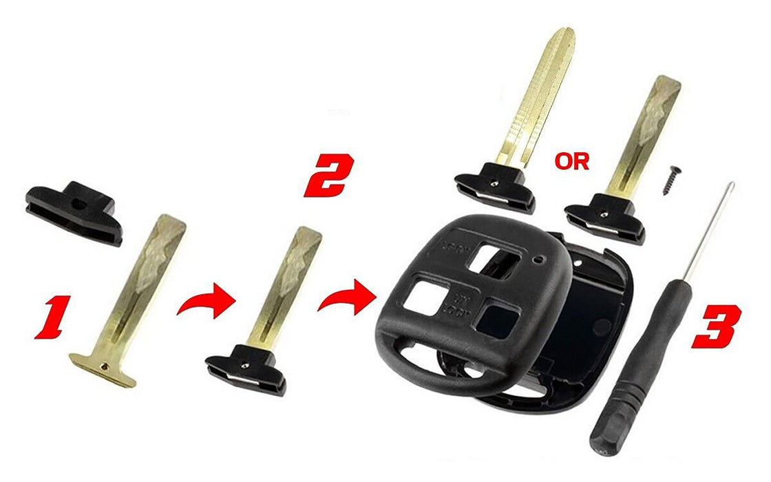 2012 Toyota FJ Cruiser Key fob Remote SHELL / CASE - (No Electronics or Chip Inside)
