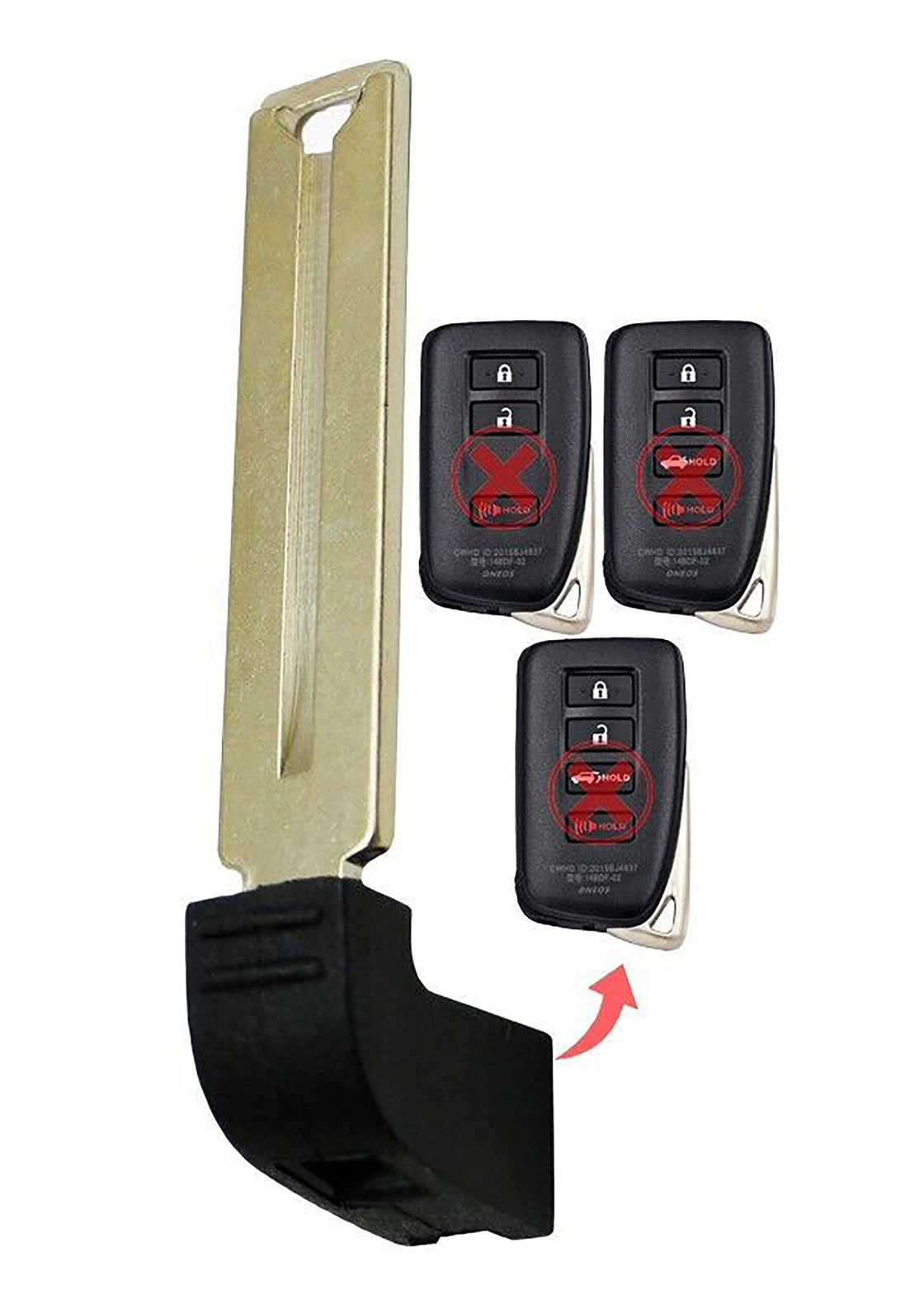 2016 Lexus LX570 Replacement Uncut Insert Key Blade