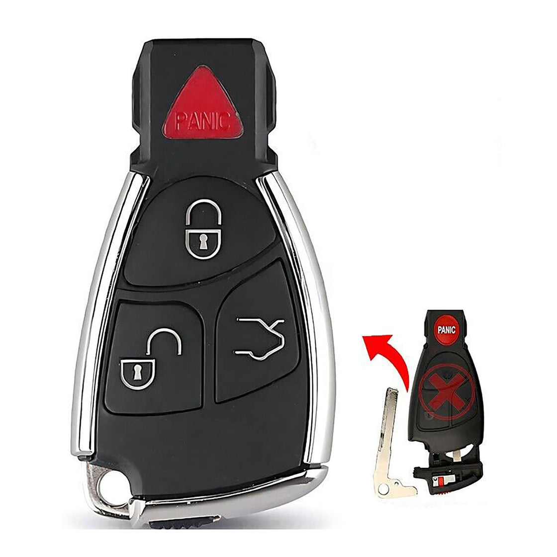 2000 Mercedes-Benz E55 AMG Key fob Remote SHELL / CASE - (No Electronics or Chip Inside)