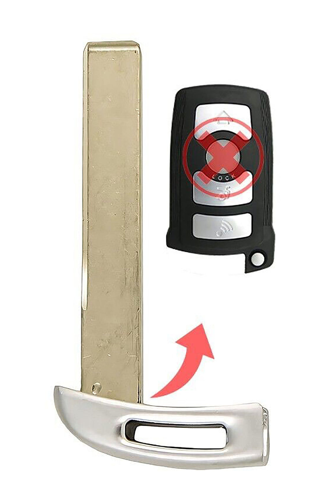 2004 BMW 760i Replacement Uncut Insert Key Blade