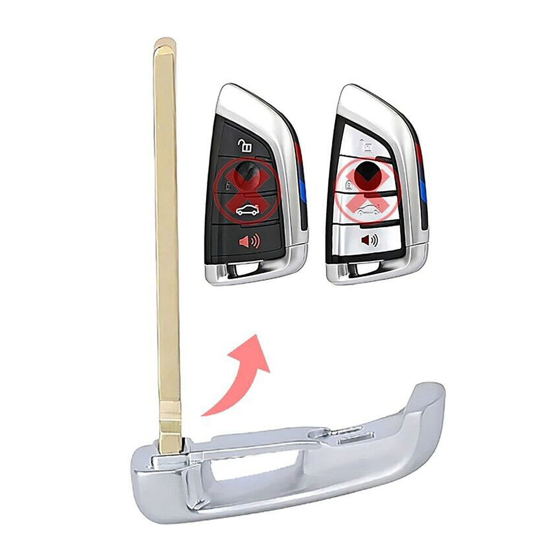 2014 BMW 328i Replacement Uncut Insert Key Blade