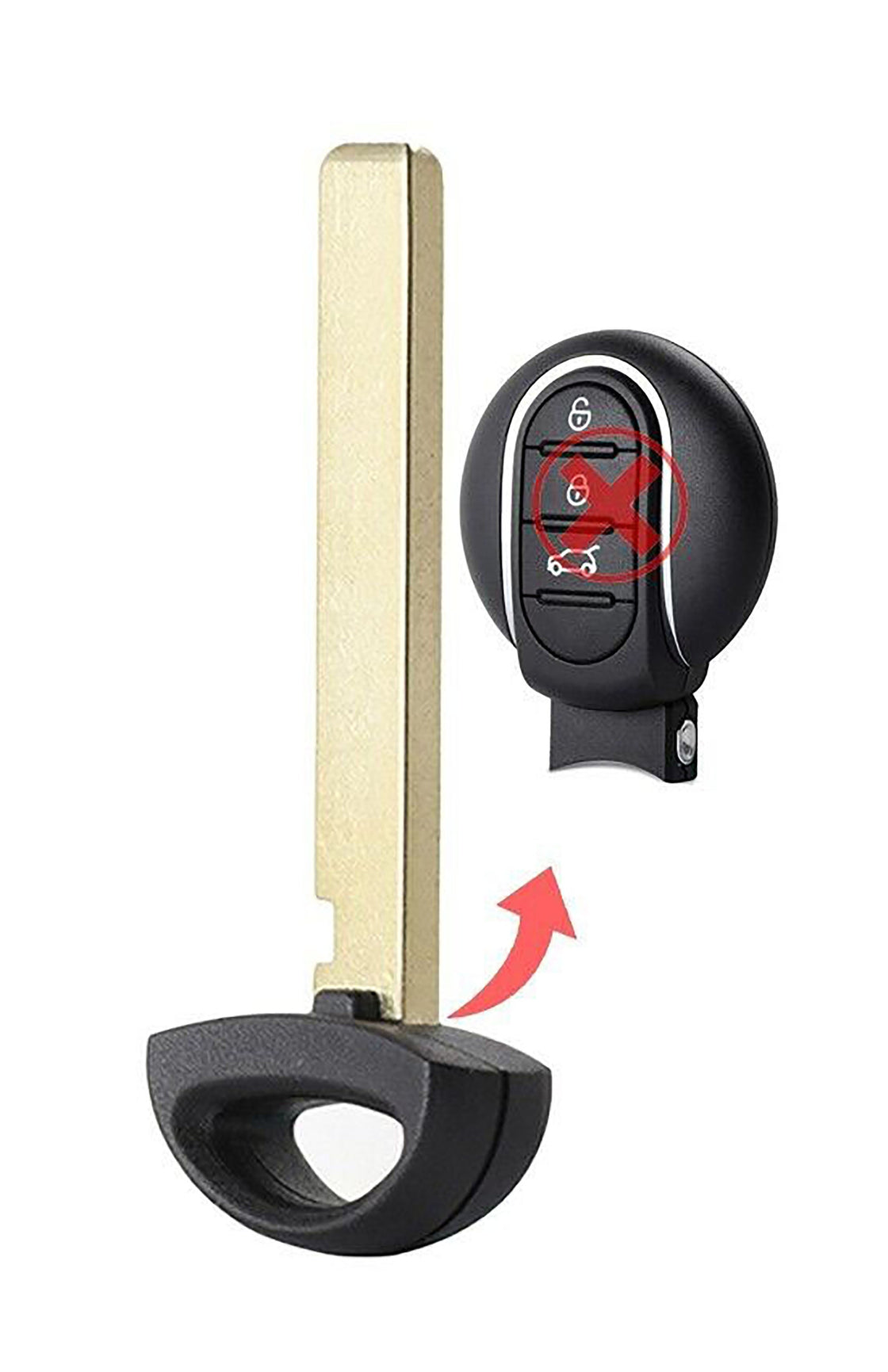 2018 Mini Cooper Replacement Uncut Insert Key Blade