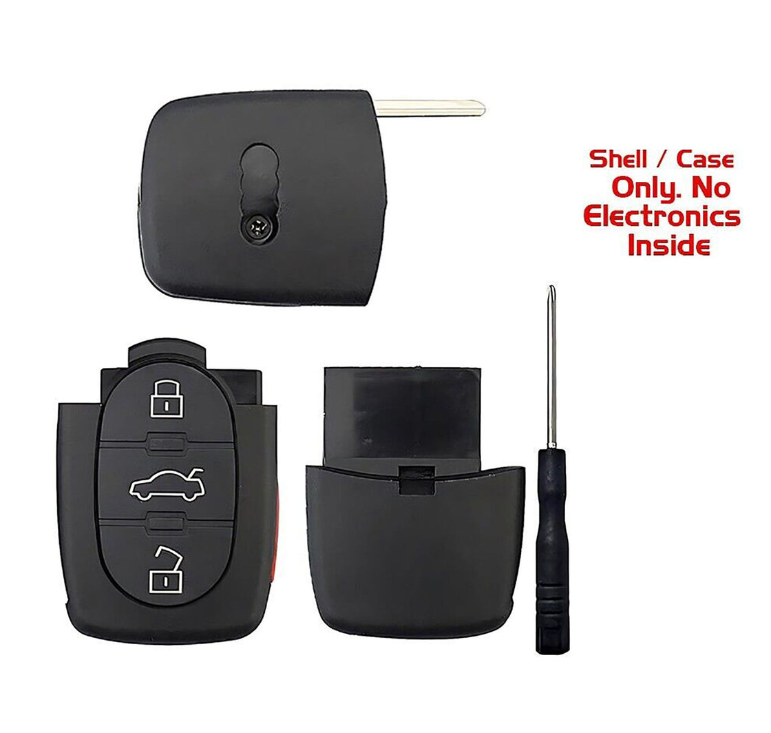 2000 Audi A8 Key fob Remote SHELL / CASE - (No Electronics or Chip Inside)