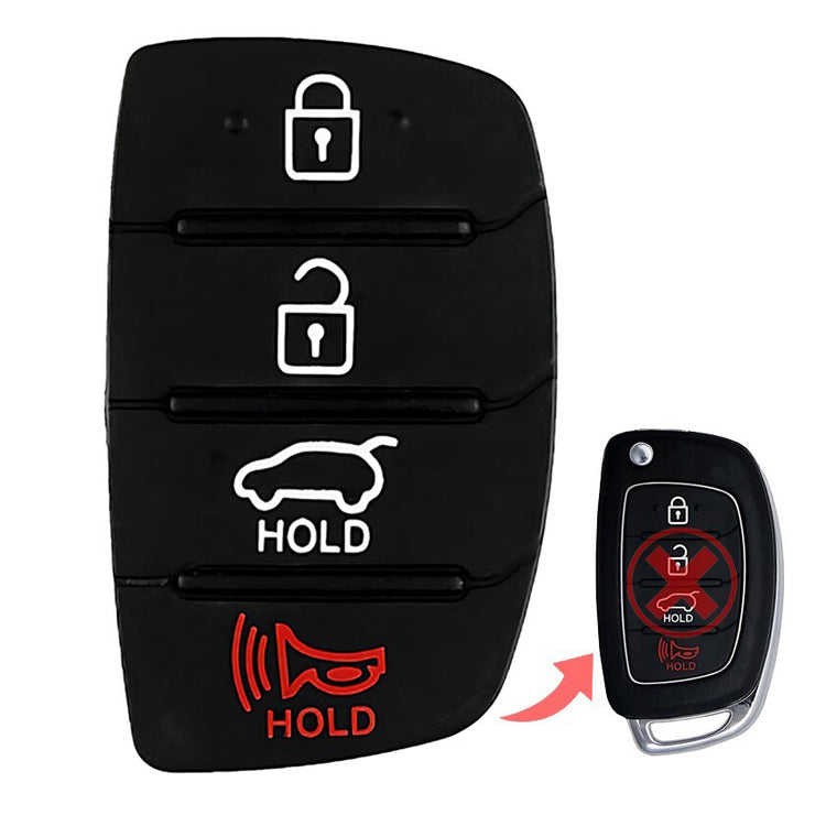 Key Fob / Remote Transmitter Rubber Buttons for Select Hyundai Vehicles