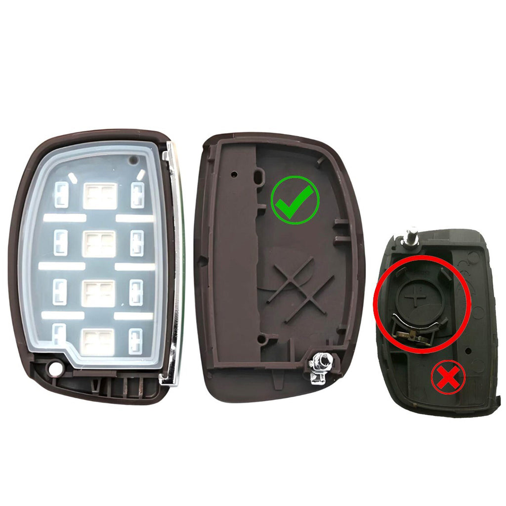 Key Fob / Remote Transmitter Shell - Case for Select Hyundai Vehicles