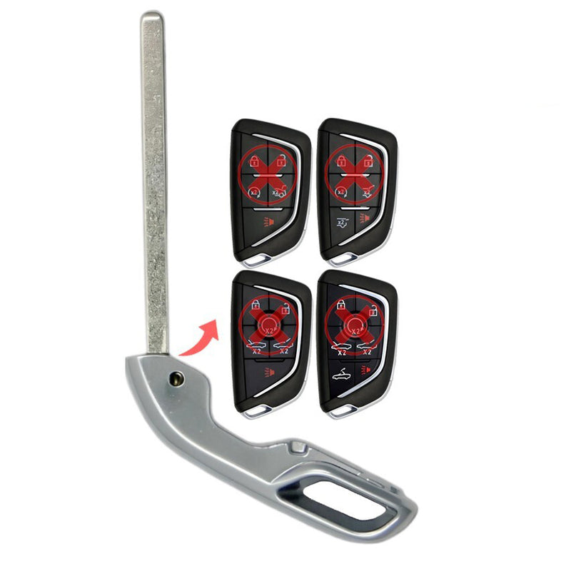 Emergency Insert Key for Select Cadillac Chevrolet Vehicles
