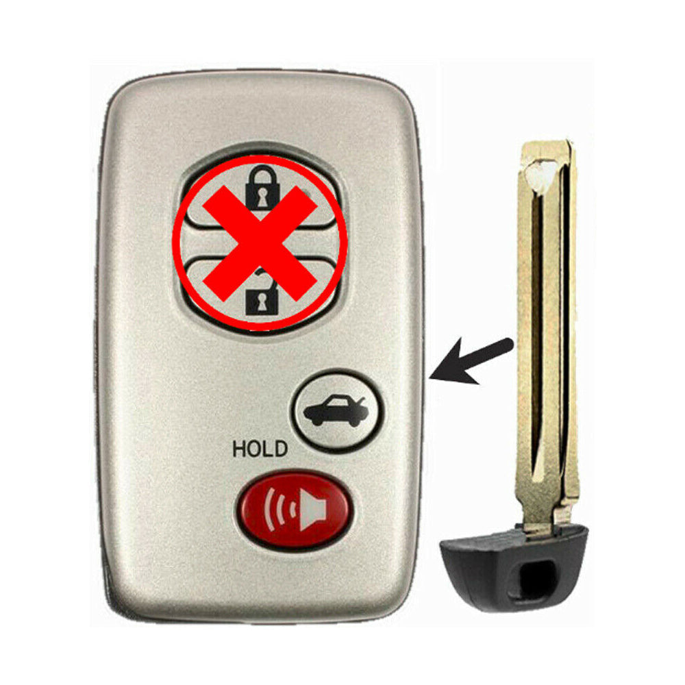 2008 Toyota Avalon Replacement Key Fob Remote