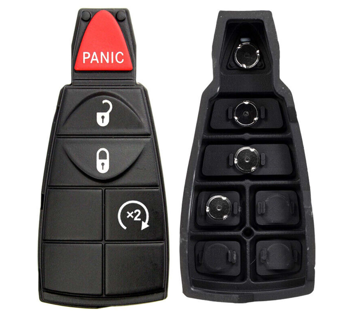 2021 Ram 2500 Replacement Key Fob Remote Rubber Buttons Pad