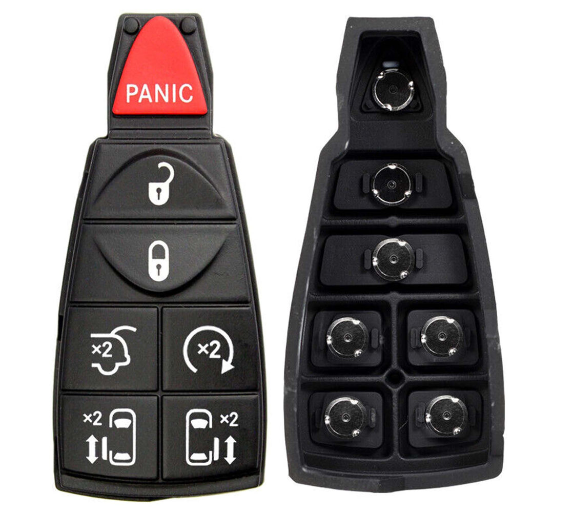 2008 Chrysler Town & Country Replacement Key Fob Remote Rubber Buttons Pad