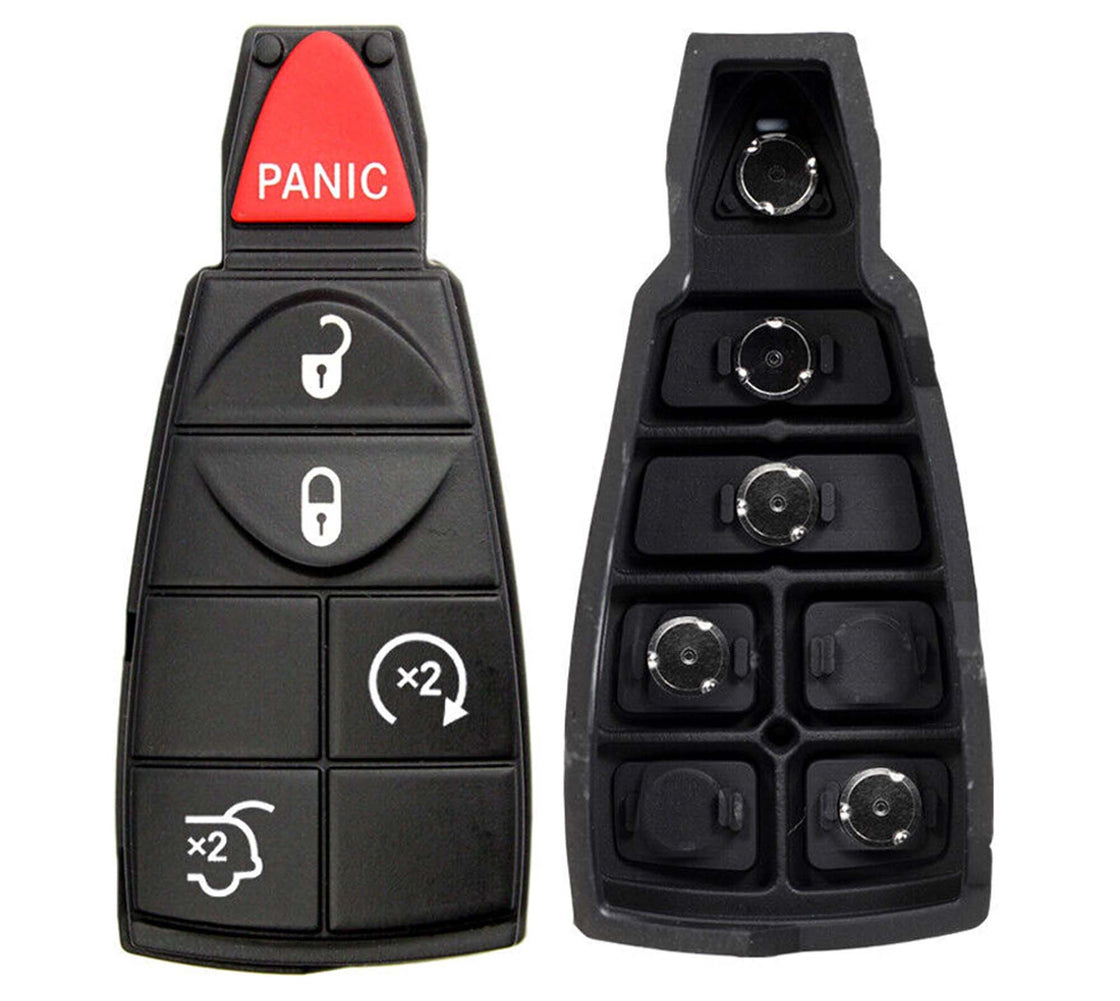 2012 Chrysler Town & Country Replacement Key Fob Remote Rubber Buttons Pad